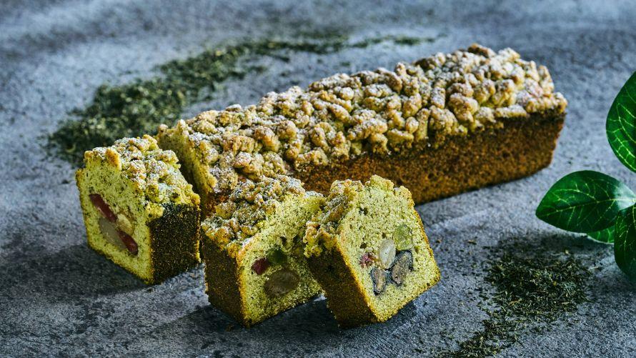 五彩煎茶のパウンドケーキ