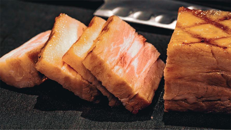 北海道産厚切りベーコンのグリル