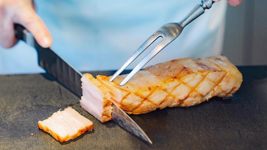 北海道産厚切りベーコンのグリル