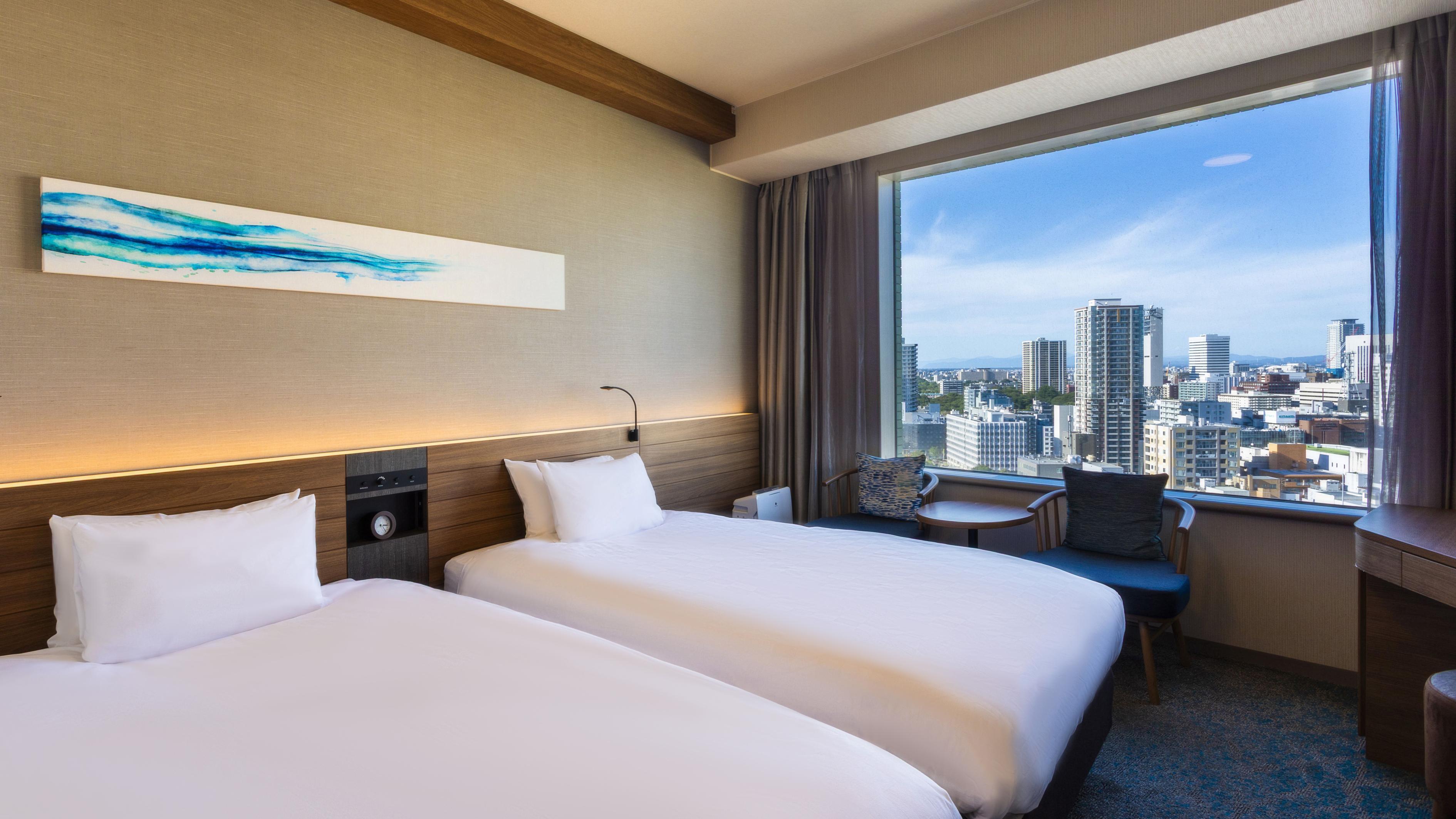 スタンダードフロア（5～12F）のご料金で（14～21F）スーペリアフロアにご宿泊いただけます。