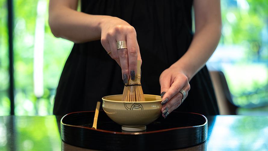 抹茶の盆手前体験