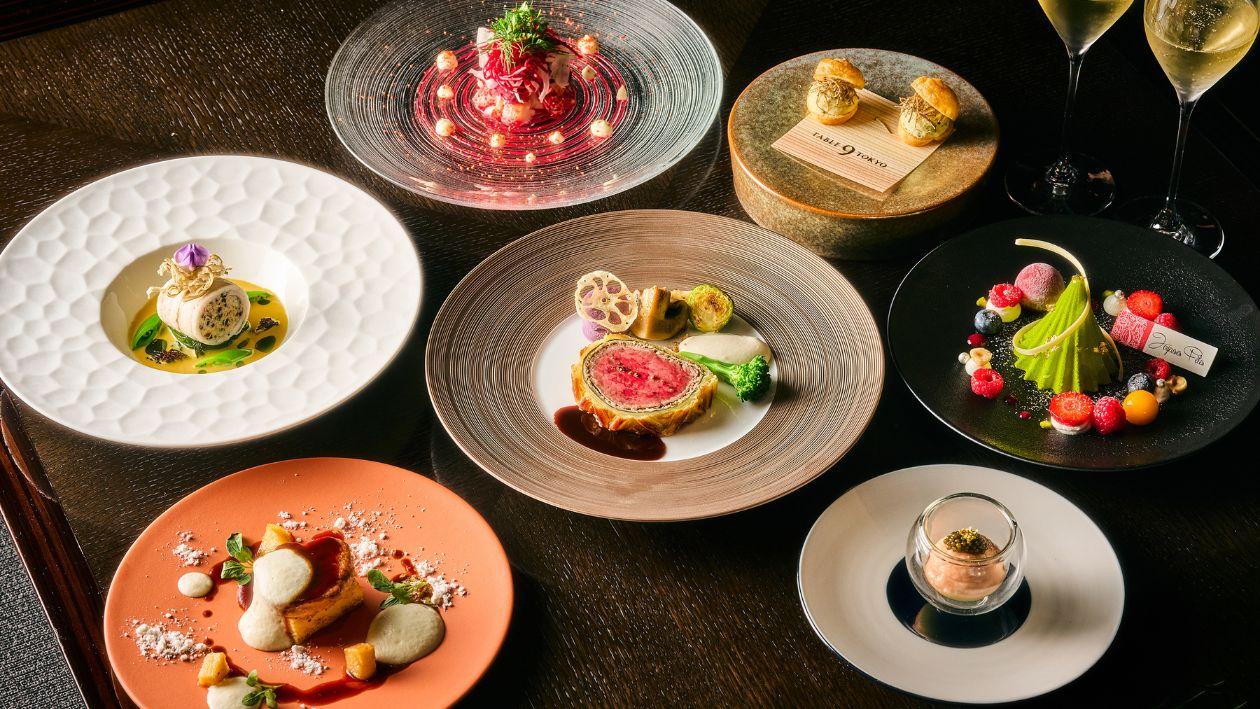 クリスマス限定のDINING & BAR TABLE 9 TOKYOディナーメニュー一例
