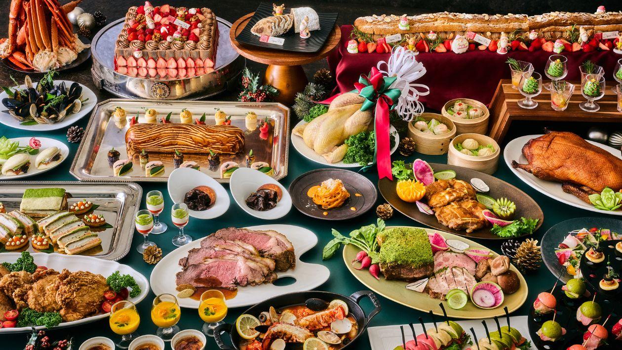 クリスマス限定のLUXE DINING HAPUNAディナーブッフェメニュー一例