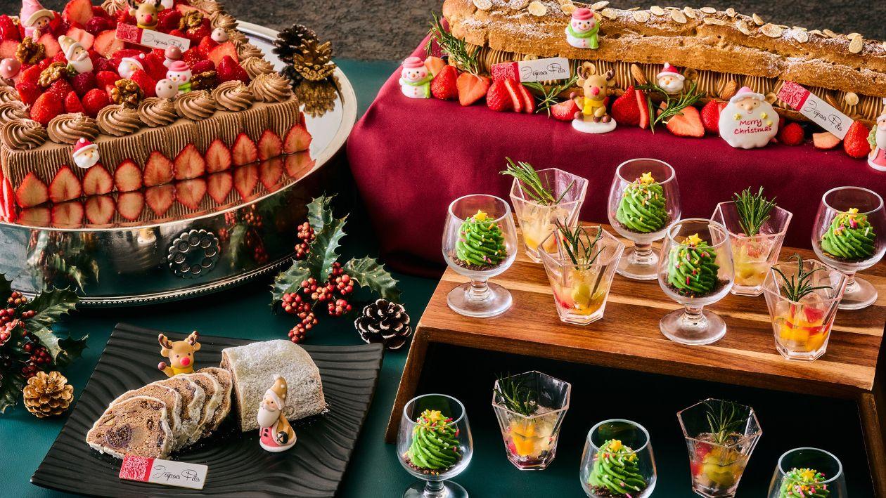 クリスマス限定のLUXE DINING HAPUNAディナーブッフェメニュー一例