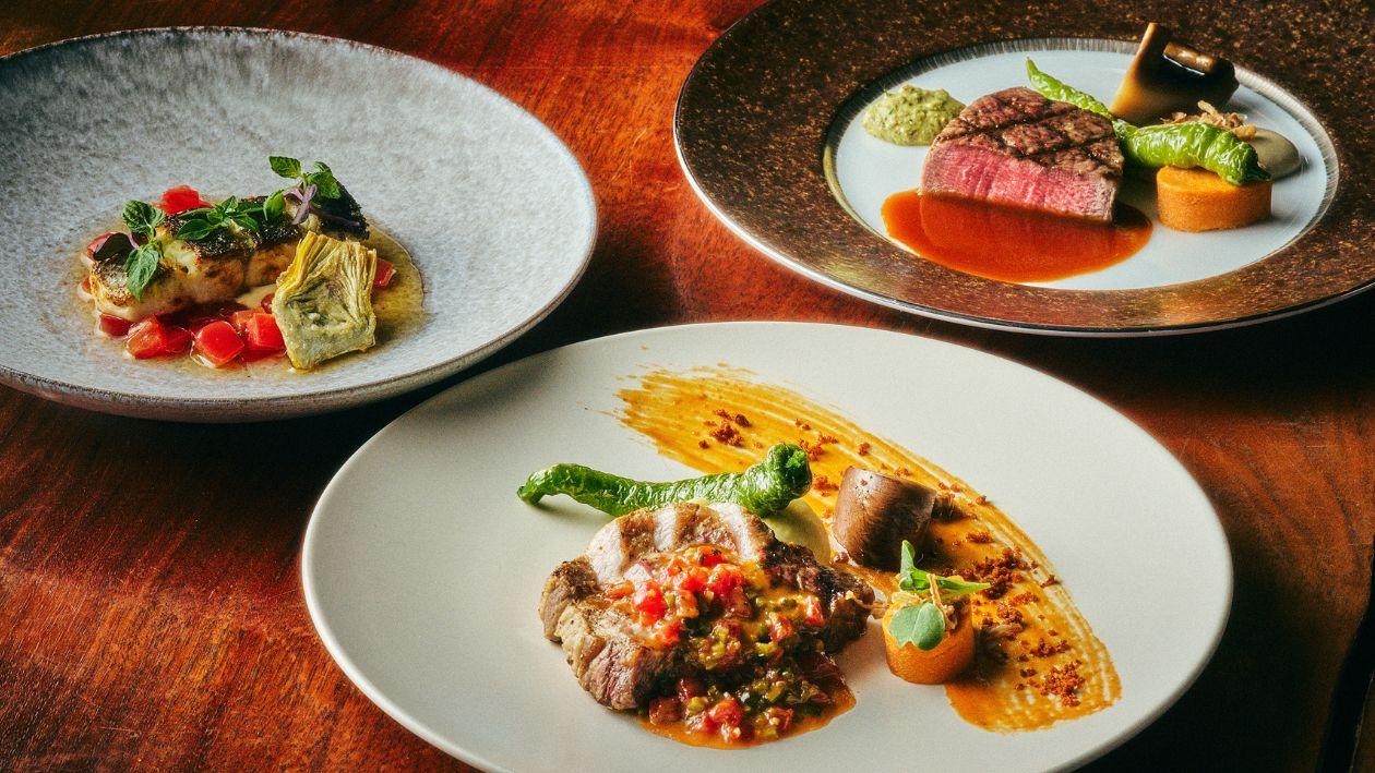 DINING & BAR TABLE 9 TOKYO 選べる洋食ディナー付きステイ オアシスコースのメニュー一例