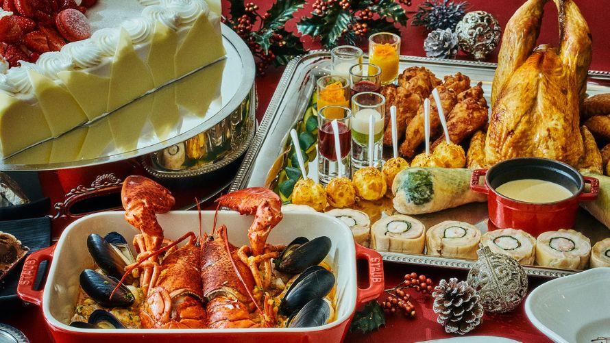 クリスマス限定のLUXE DINING HAPUNAディナーブッフェメニュー一例