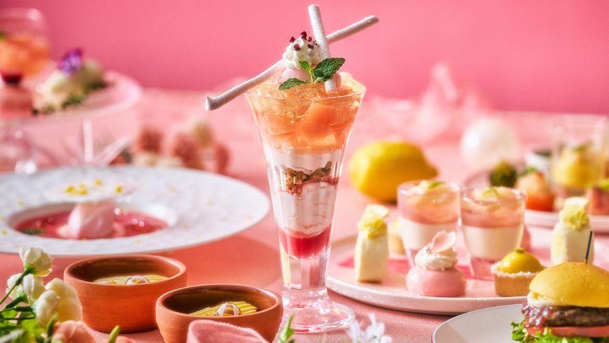 桃とレモンがきらめくサマーアフタヌーンティー