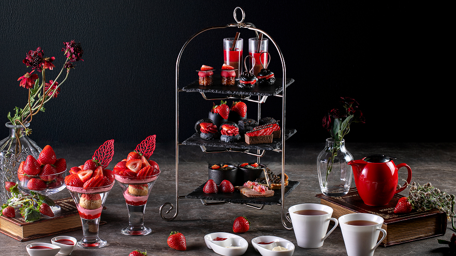 Strawberry Afternoon Tea Black×Red