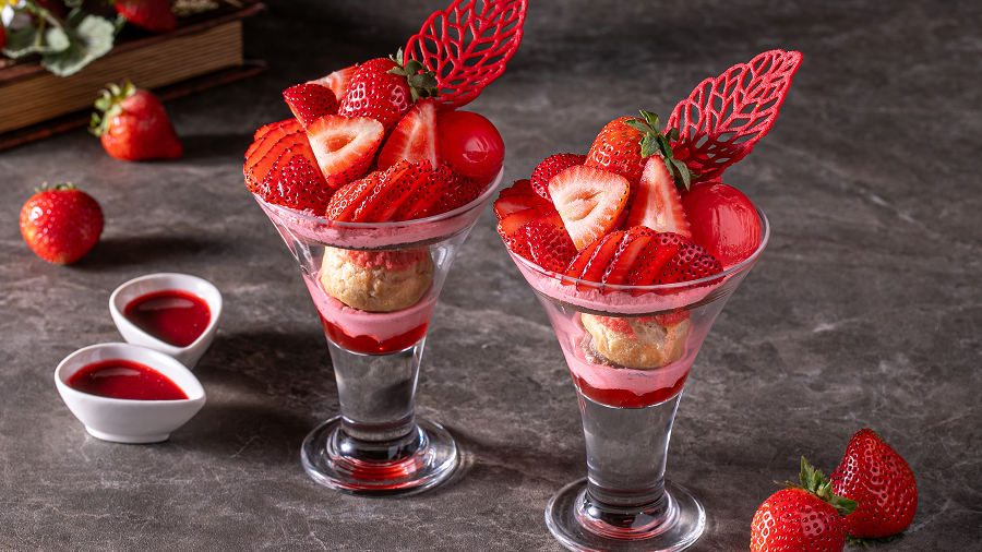 Strawberry Afternoon Tea Black×Red