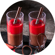 パンナコッタ&苺スープ