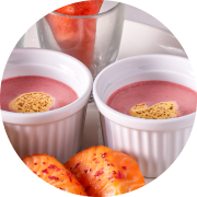 苺の冷製グラタン