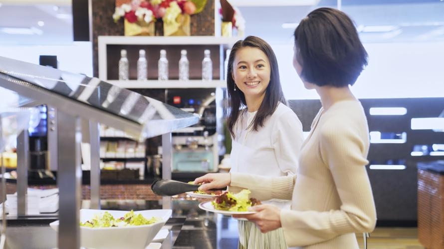 雨の日特典の朝食