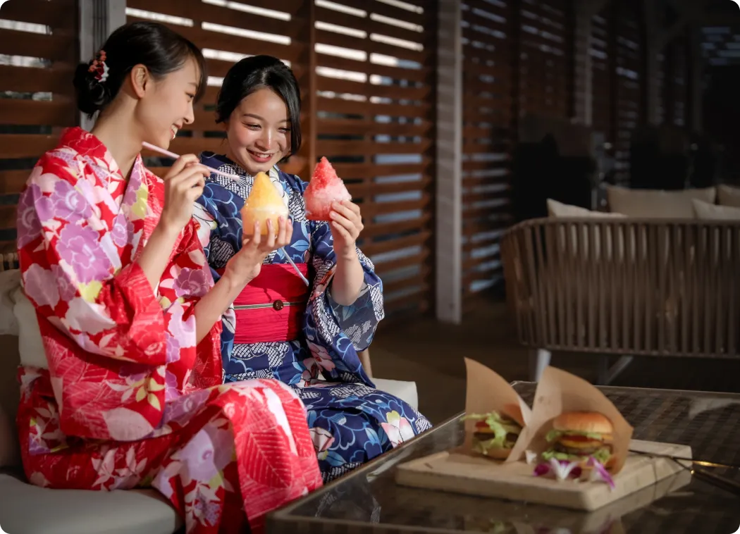 浴衣の女性の写真