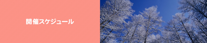 開催スケジュール