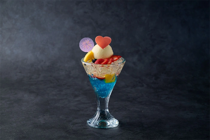 [レゼ]ブルーゼリーの花火パフェ