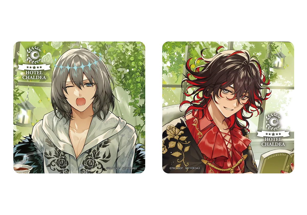 アメニティ：スクエア缶バッジ2個セット