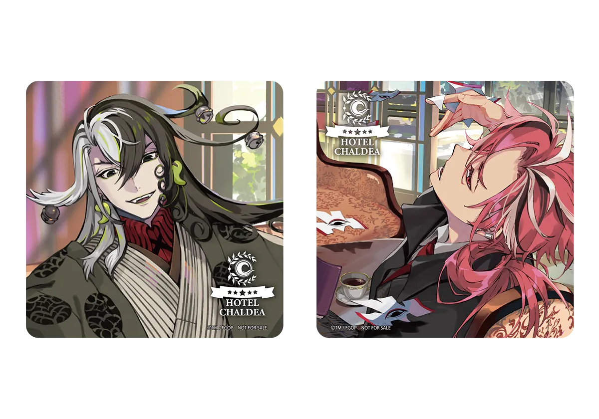 アメニティ：スクエア缶バッジ2個セット