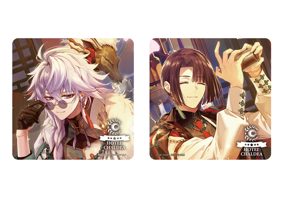 アメニティ：スクエア缶バッジ2個セット