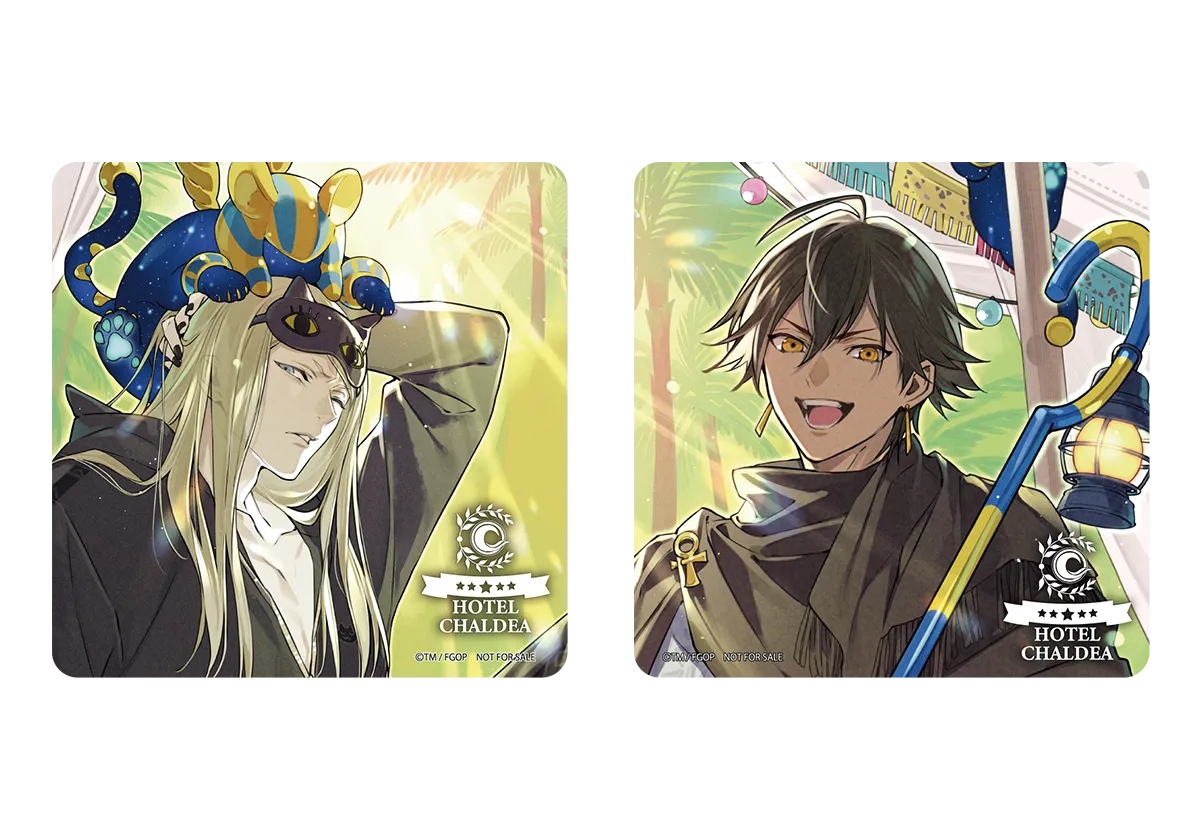 アメニティ：スクエア缶バッジ2個セット