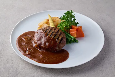 天童も大好き！チョコレートデミグラスソースのハンバーグ