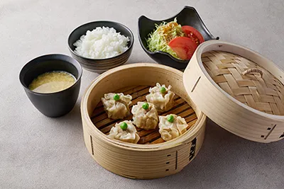 昼神も大好き！シュウマイ定食