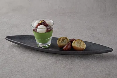 青根も大好き！栗きんとん＆抹茶プリン