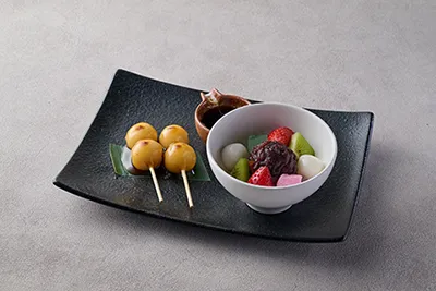 古森も大好き！みたらしだんご＆あんみつセット