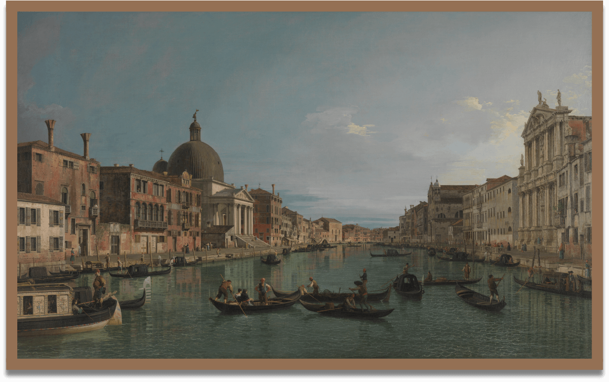 ヴェネツィア：サン・シメオーネ・ピッコロ聖堂と大運河