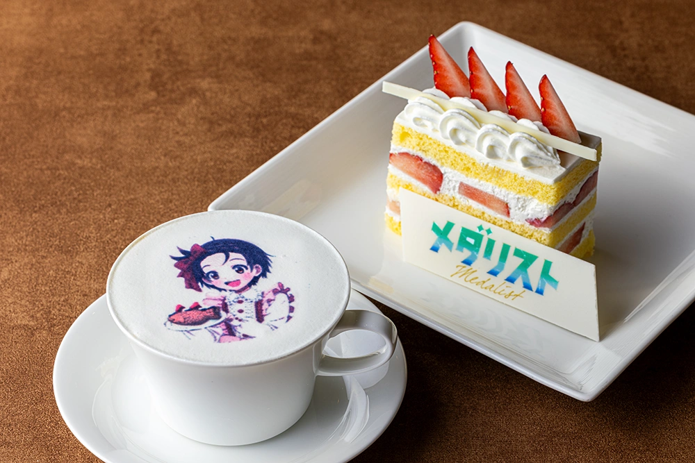 いちごショートケーキ &ラテアートセット