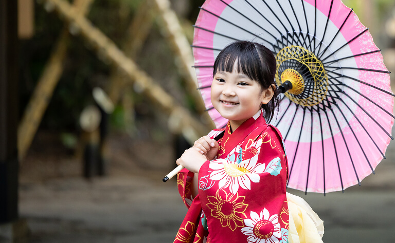 Kids' Yukata fashion show