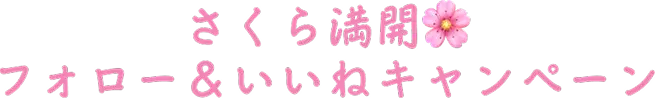 さくら満開 フォロー＆いいねキャンペーン