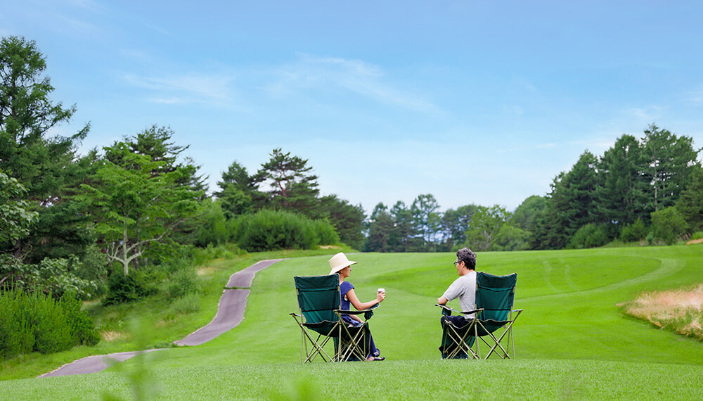 天然芝の広場グラスガーデン嬬恋