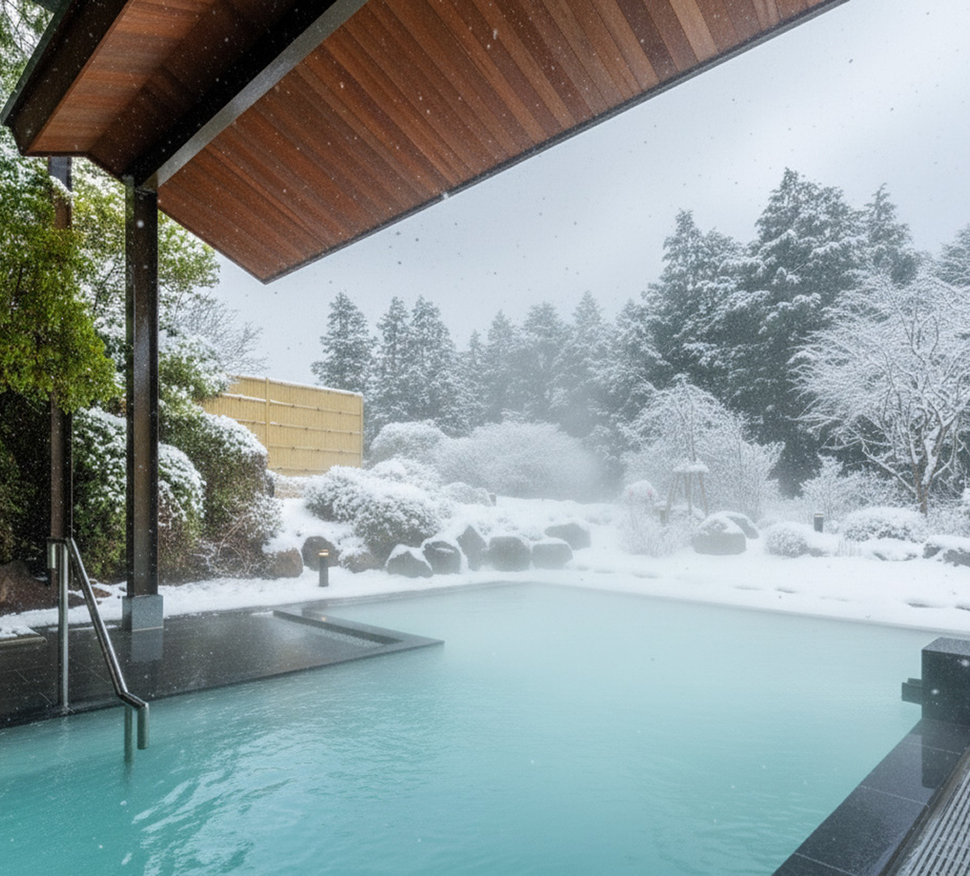 にごり湯に浸る
