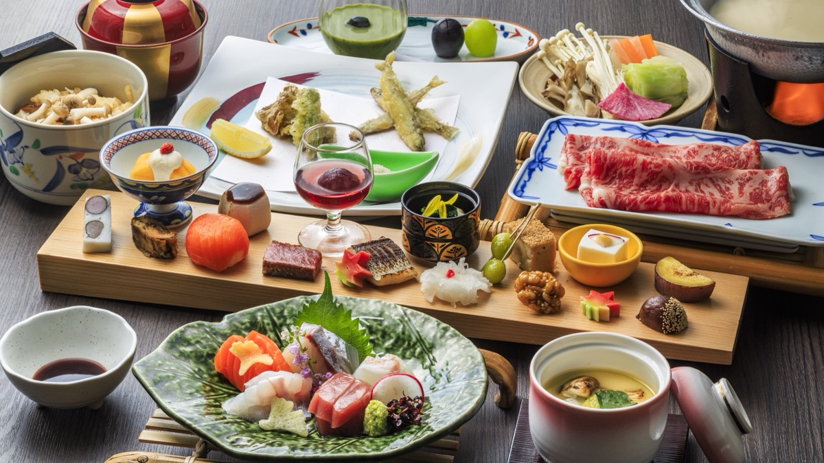 箱根会席 盛り付け例